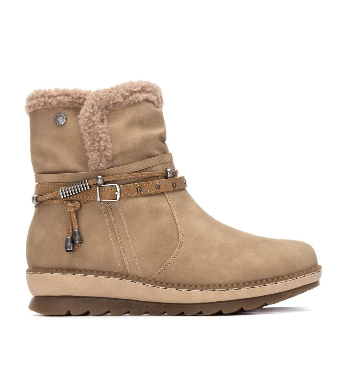 Faux Shearling Lined Ankle Booties Refresh Collection by Xti