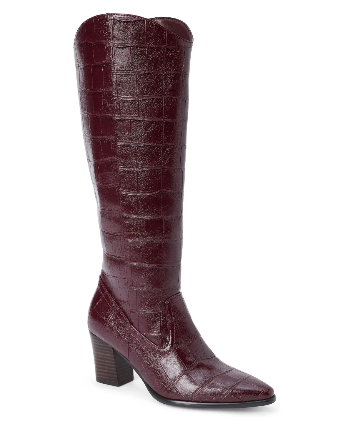 Kirby Knee-High Pointed-Toe Block-Heel Boots by Matisse