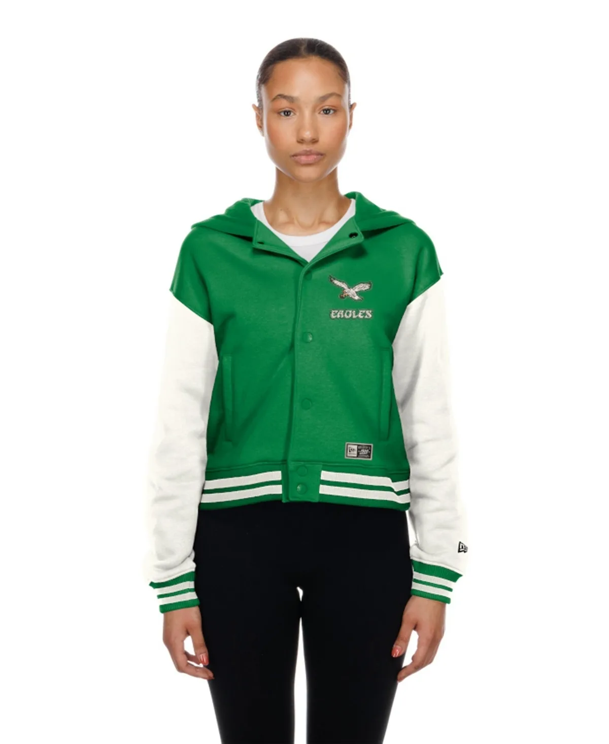 Philadelphia Eagles Throwback Hooded Fleece-Lined Jacket by New Era
