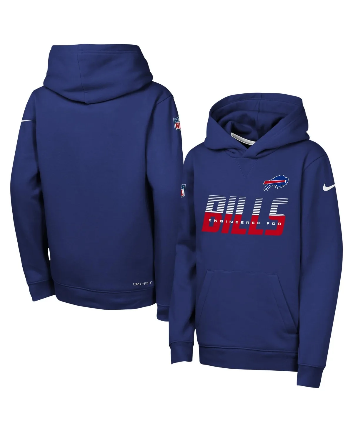Buffalo Bills Sideline Loose-Fit Heavyweight Fleece Hoodie by Nike