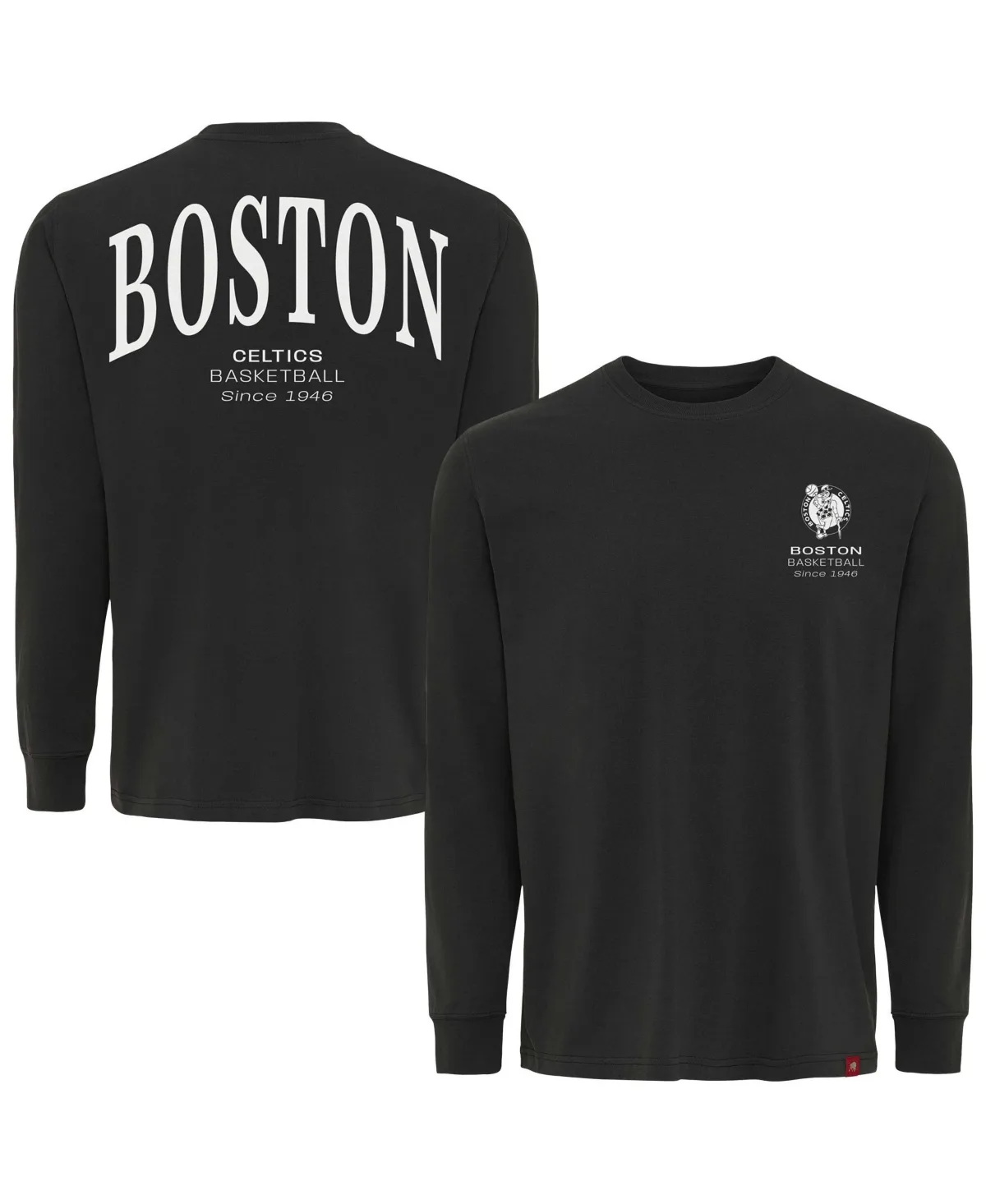Boston Celtics Sherwood Long-Sleeve Crewneck T-Shirt by Sportiqe
