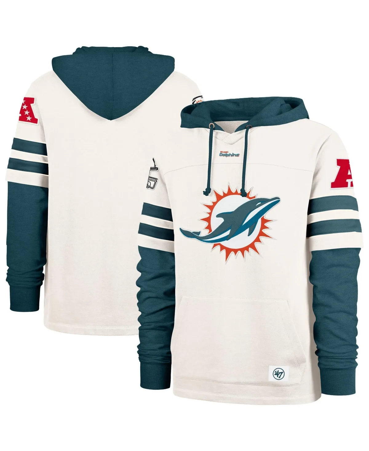 Split Zone Cornerback Duo Lacer Kangaroo Pocket Hoodie by 47 Brand