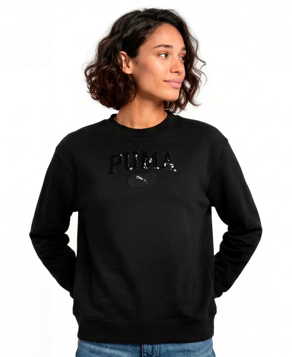 Ess Elevated Sequin Pullover Sweatshirt