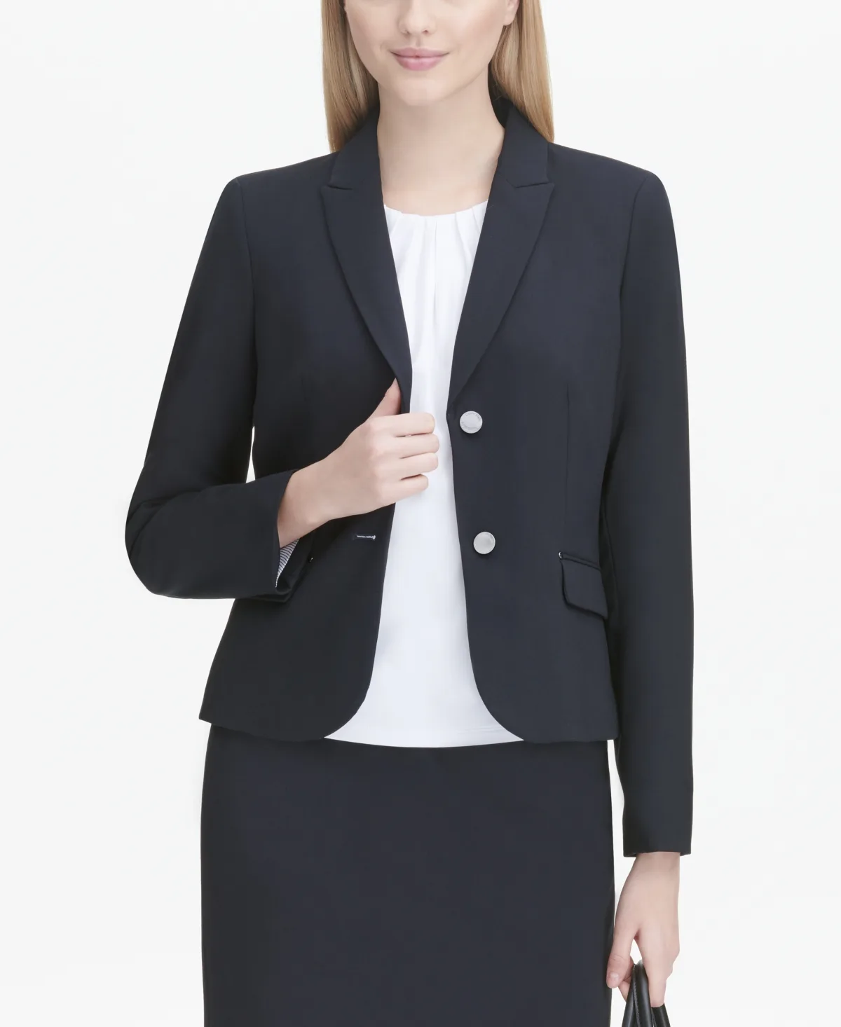 Two-Button Blazer by Calvin Klein