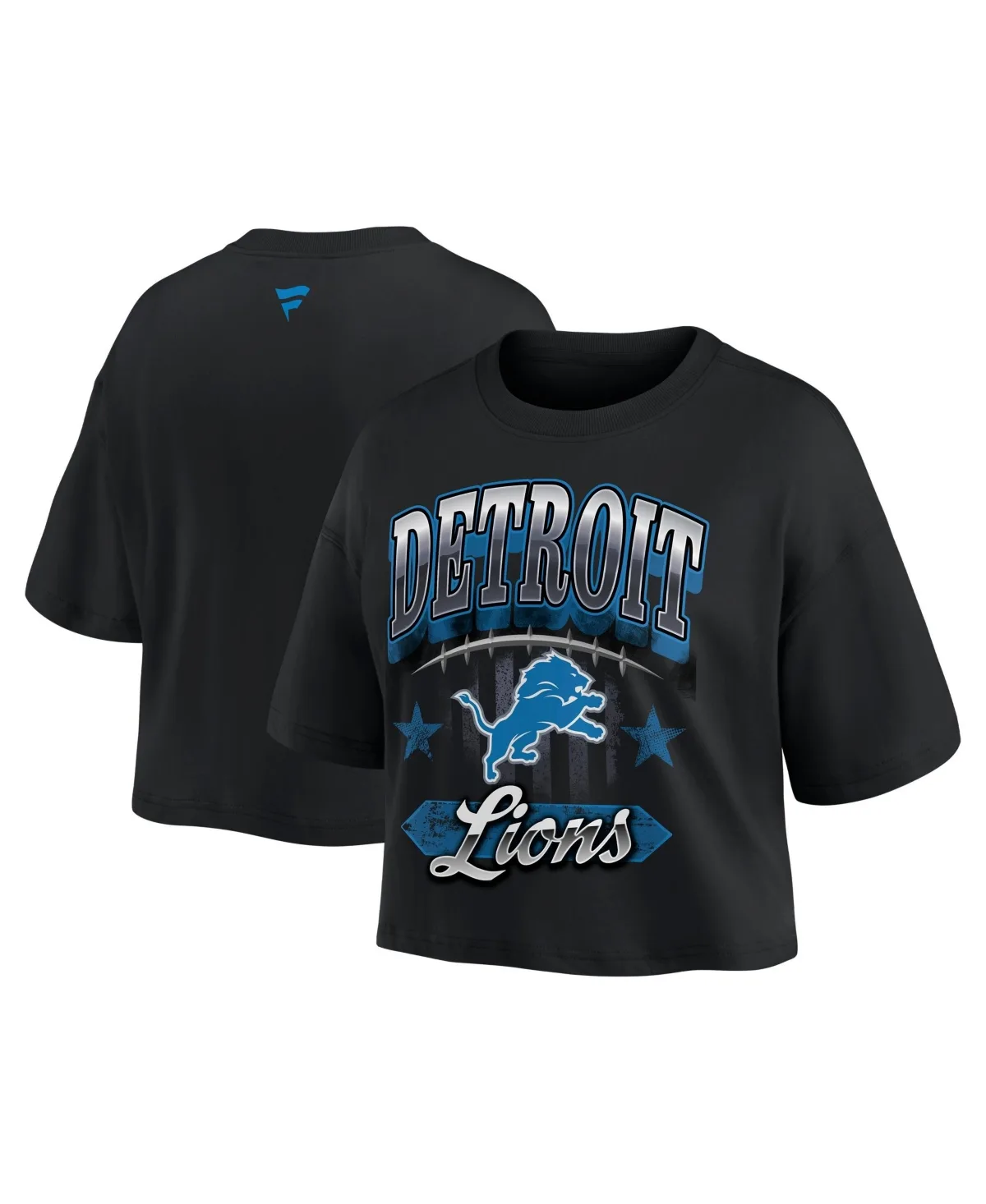 Detroit Lions Americana Cropped T-Shirt by Fanatics