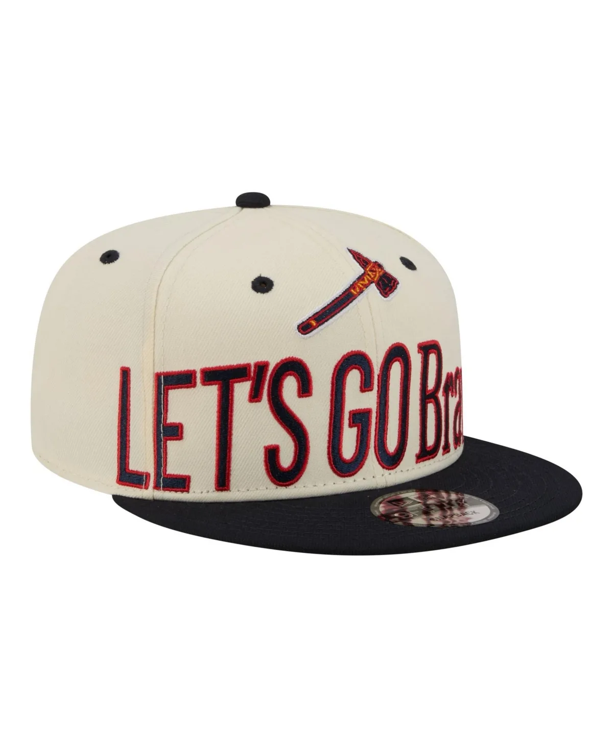 Atlanta Braves 9FIFTY Snapback Structured-Fit Flat-Bill Baseball Cap by New Era