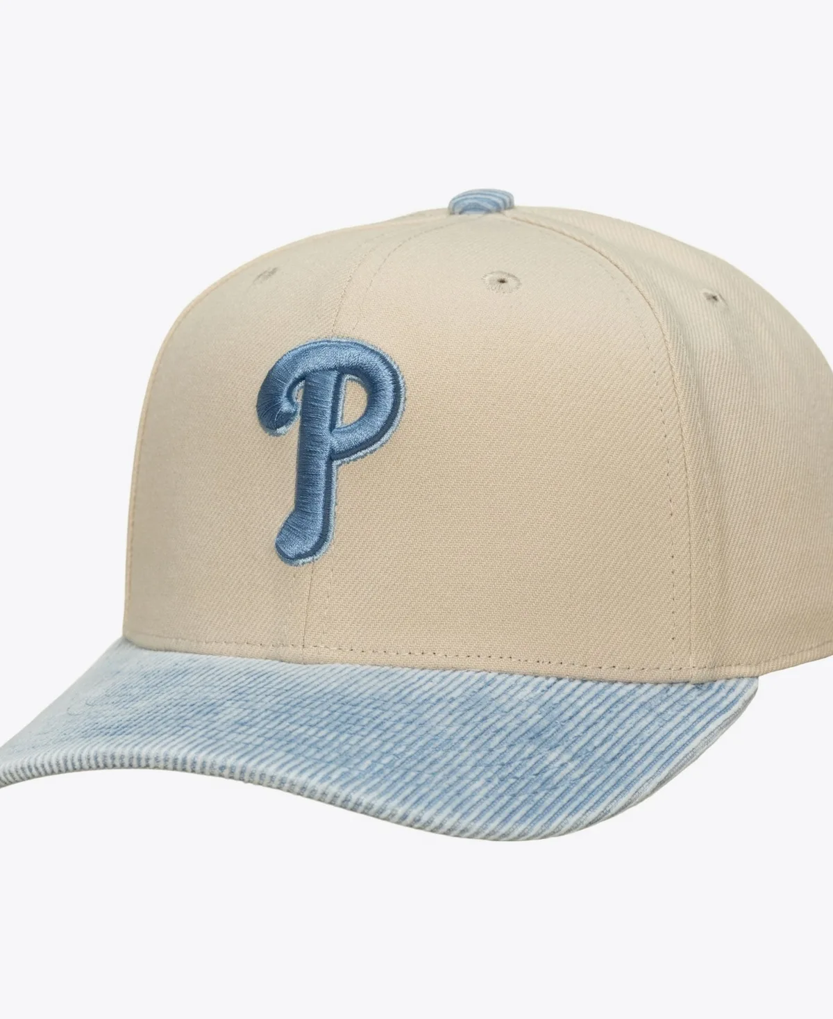 Philadelphia Phillies Washed Corduroy Pro Crown Snapback Hat by Mitchell & Ness