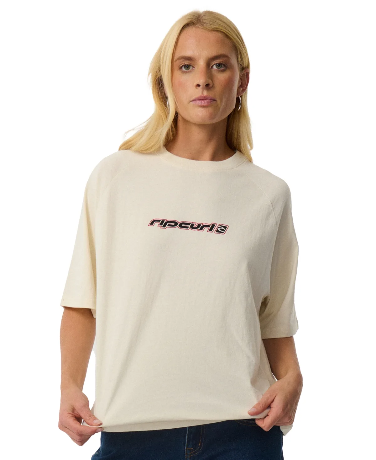 Sunset Beach Raglan Boxy Heavyweight T-Shirt by Rip Curl