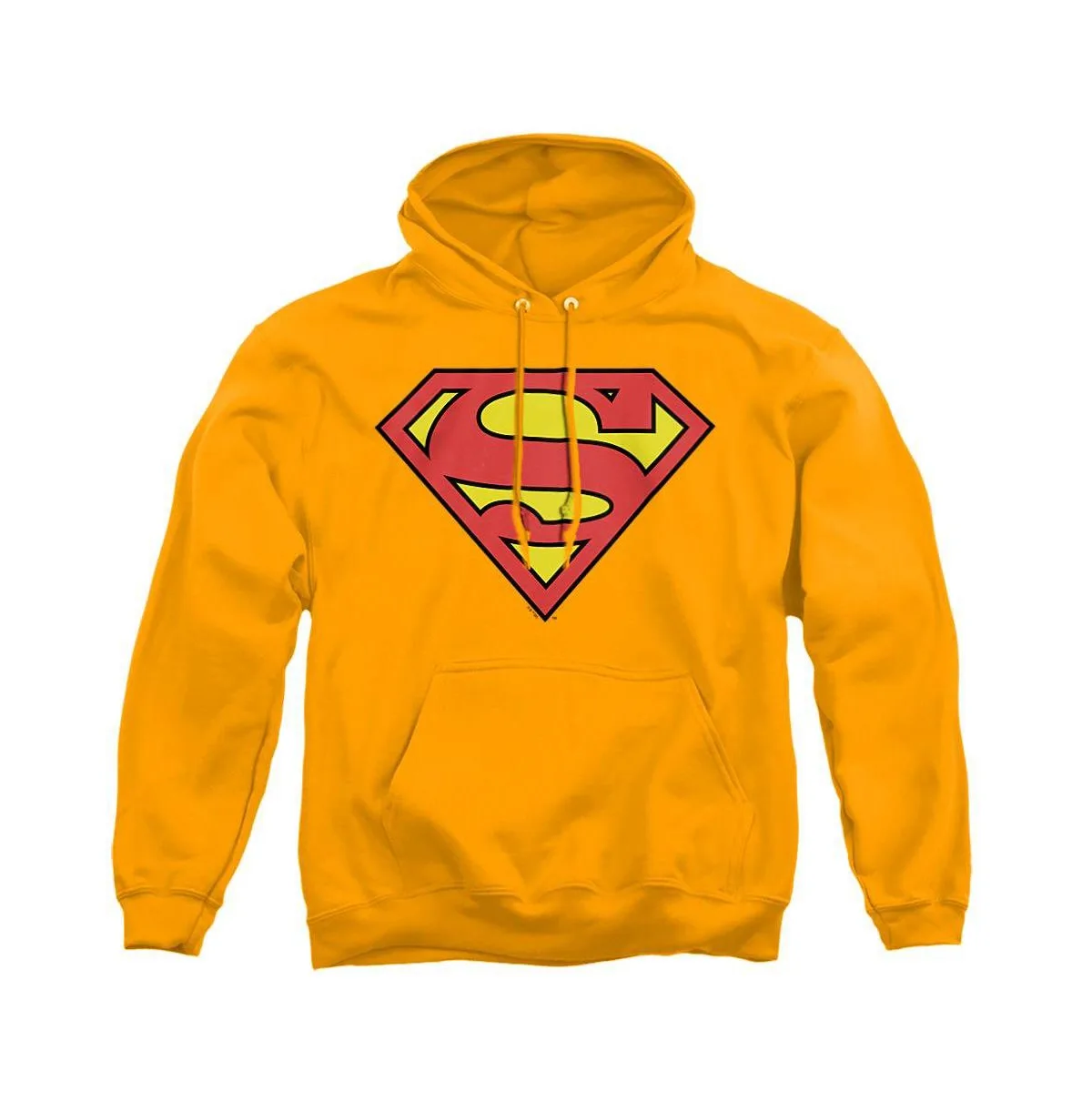 Superman Classic Logo Graphic Kangaroo Pocket Classic-Fit Pull-Over Hoodie