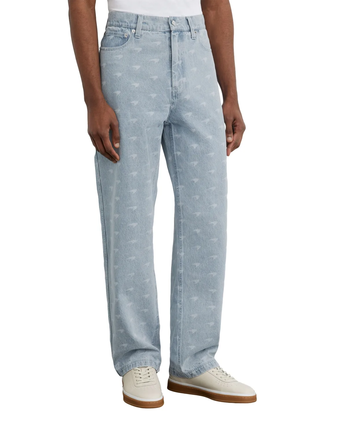 Parsec Relaxed-Fit McLaren Racing Speed Mark Print Jeans by Reiss