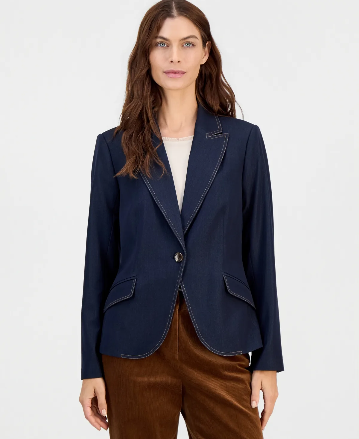 Single-Button Blazer by Tahari