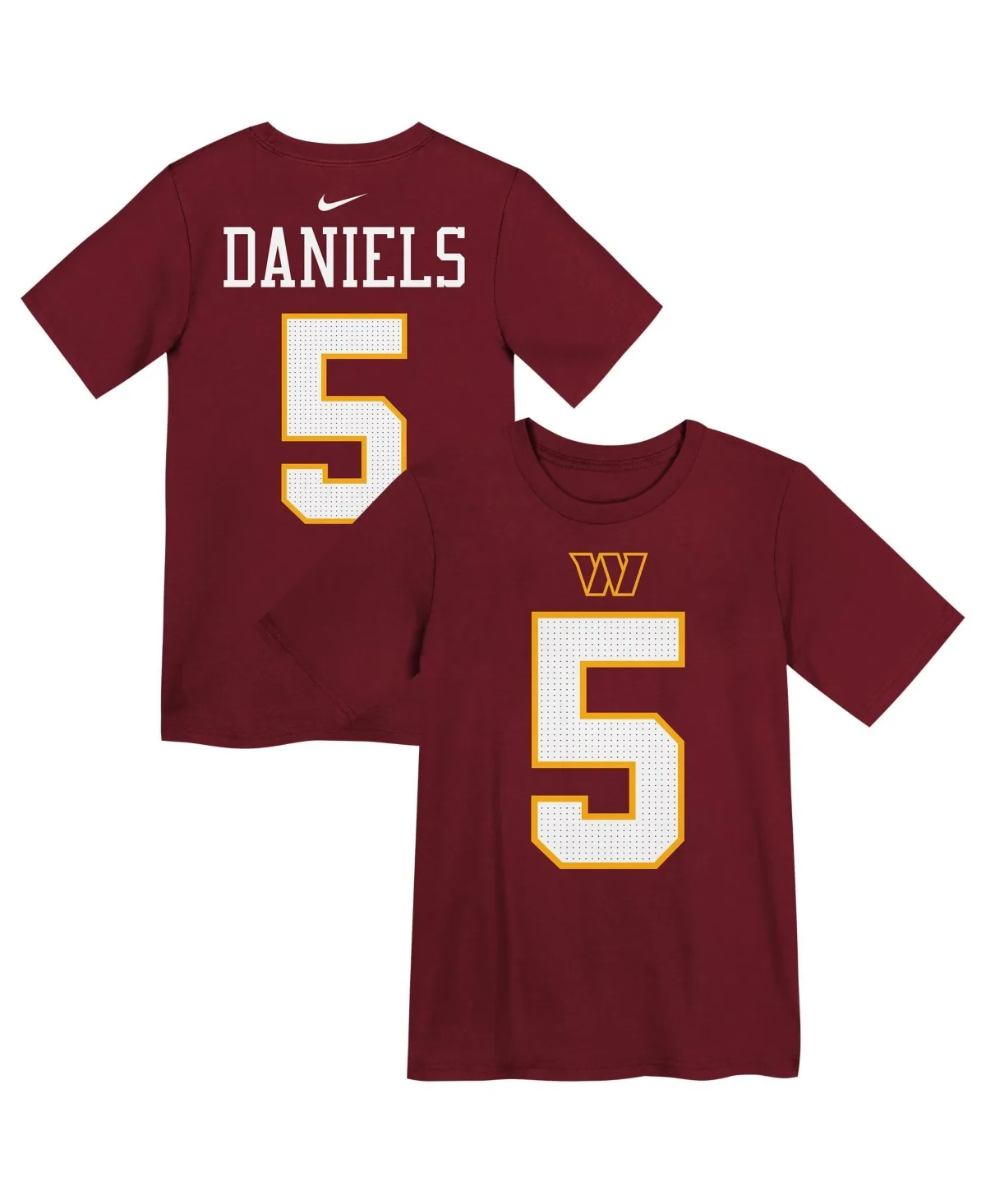 Washington Commanders Jayden Daniels Jersey-Style T-Shirt by Nike