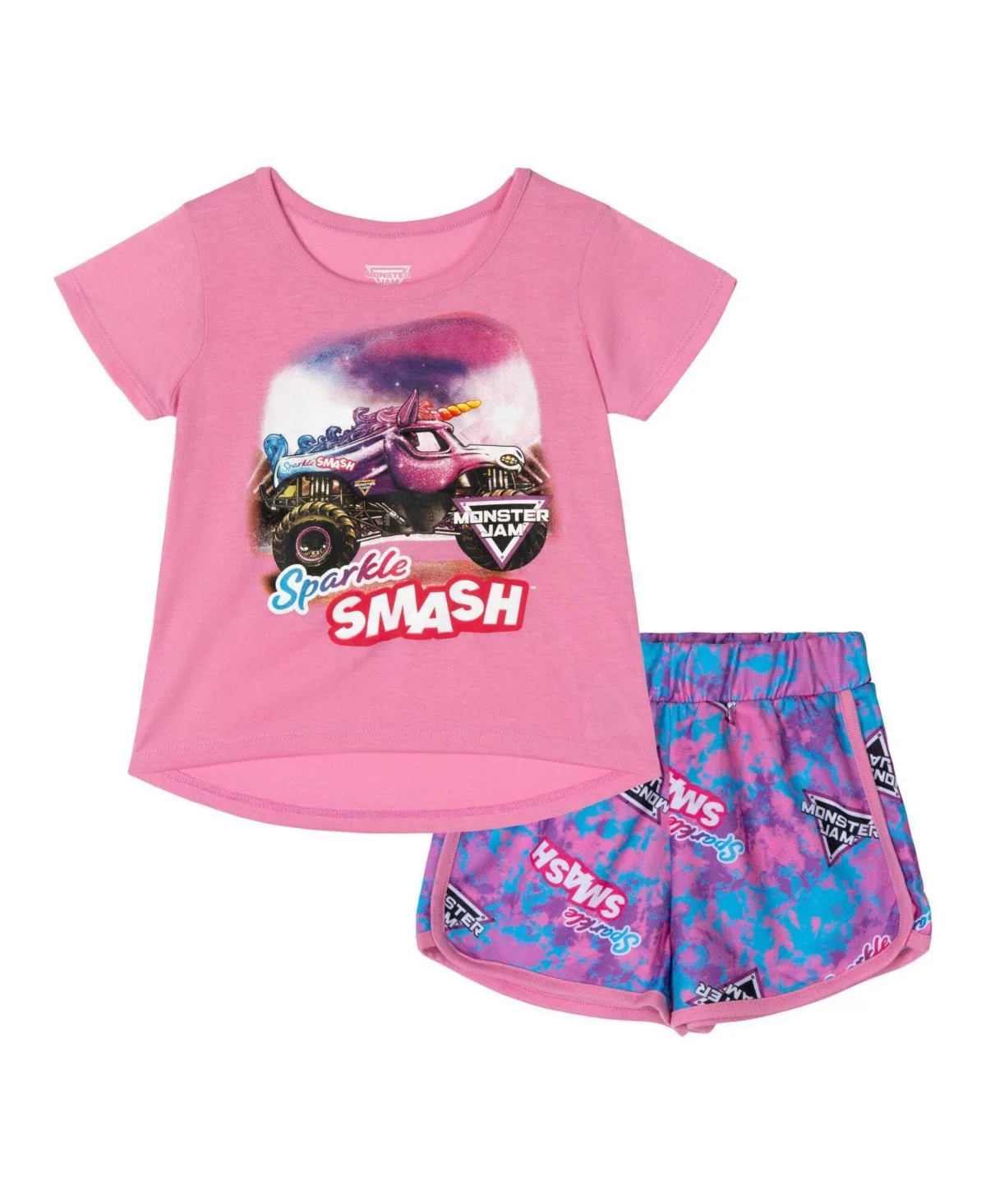 2-Piece T-Shirt and Dolphin Shorts Set by Monster Jam