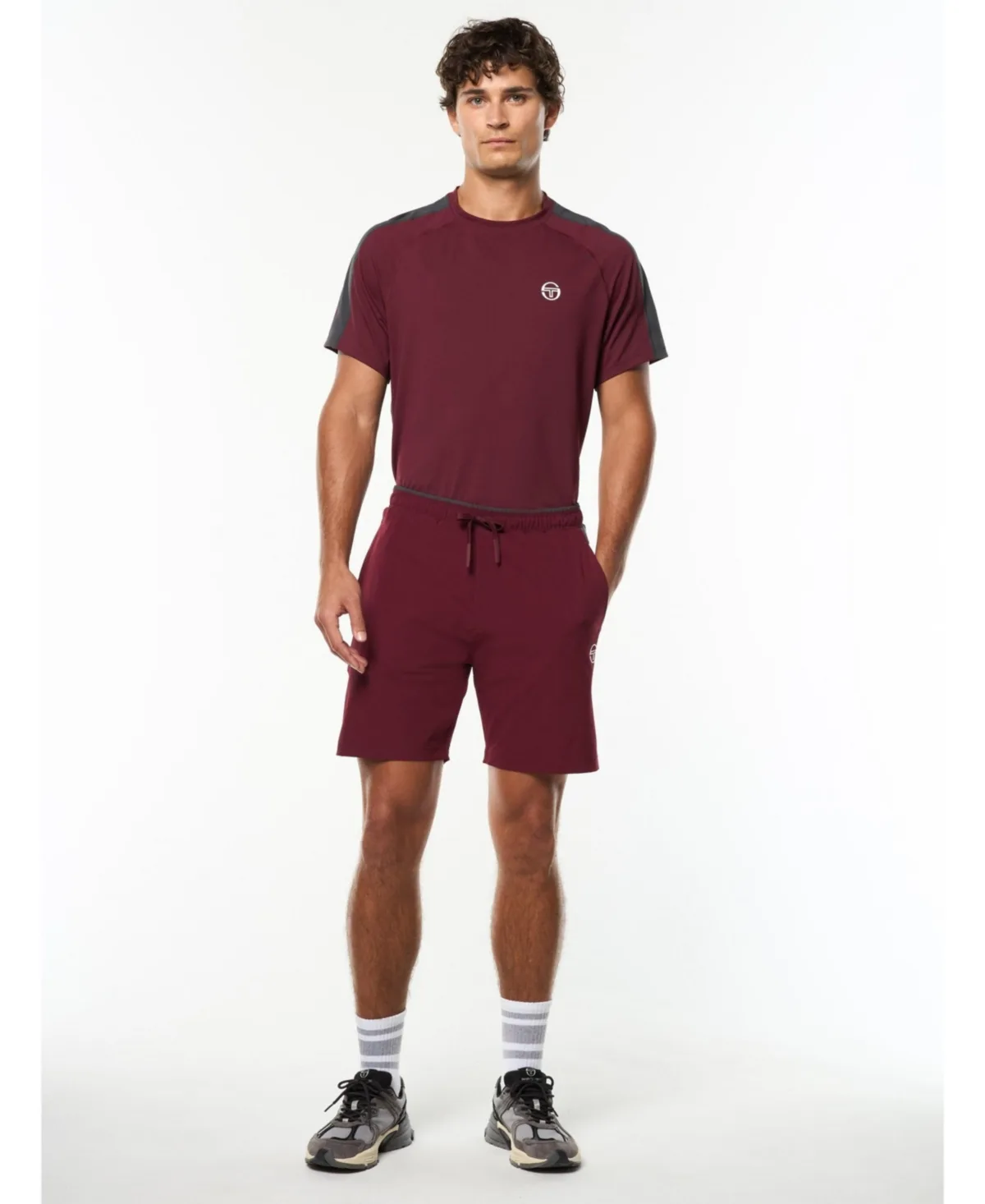 Trattino Performance Regular-Fit Shorts, 6" Inseam by Sergio Tacchini