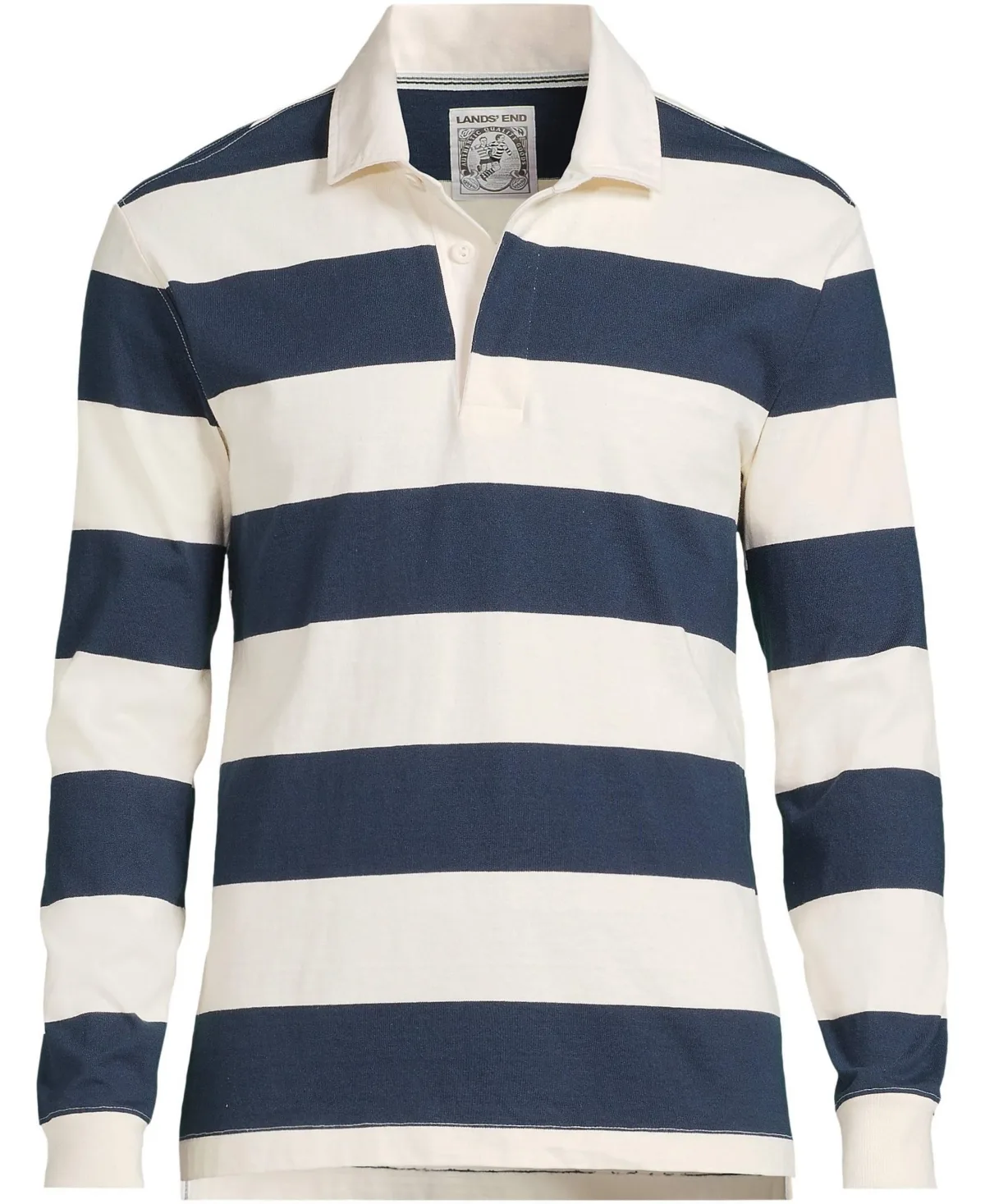 Long Sleeve Stripe Rugby Shirt by Lands' End
