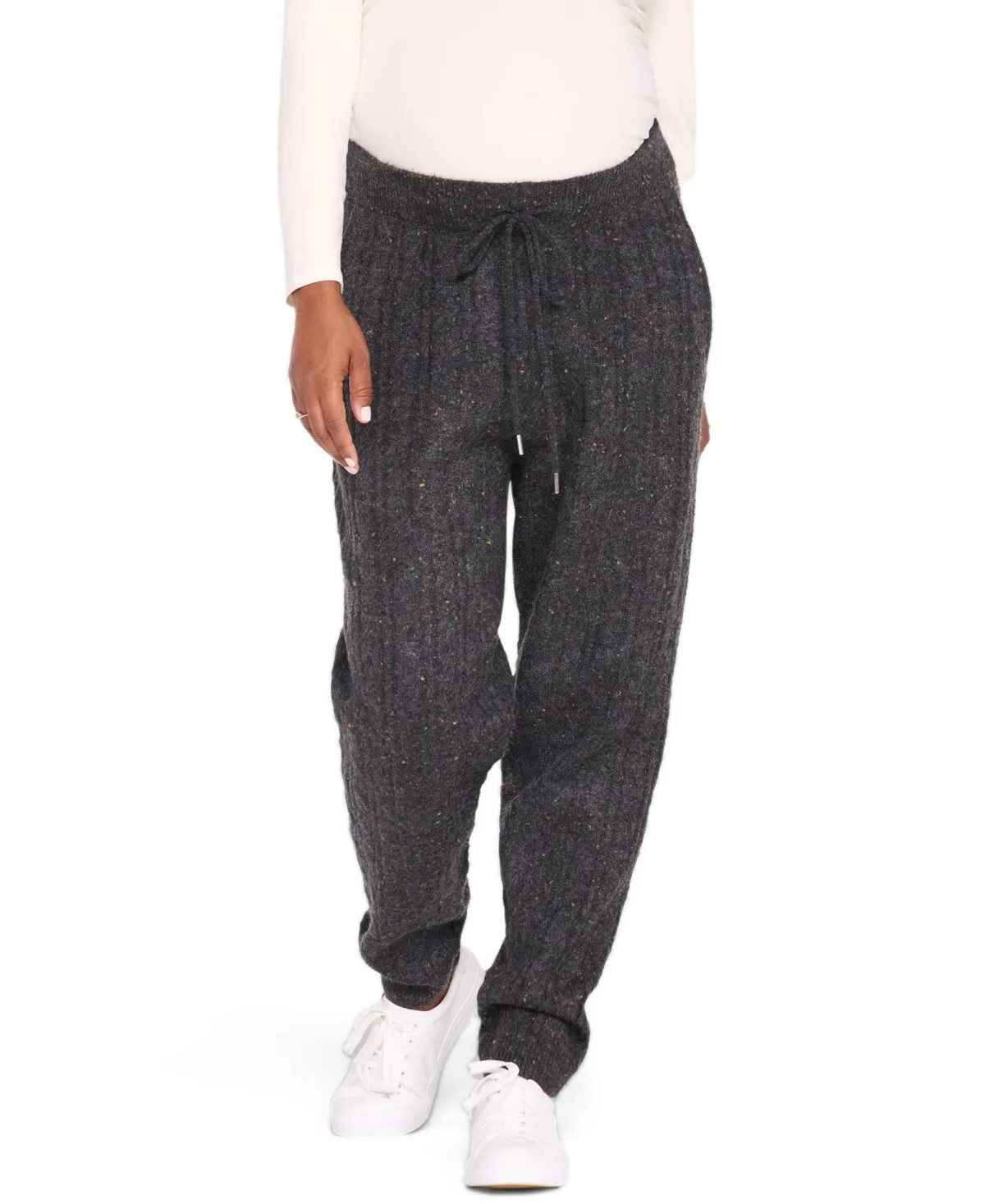 Relaxed Cable Knit Sweater Jogger
