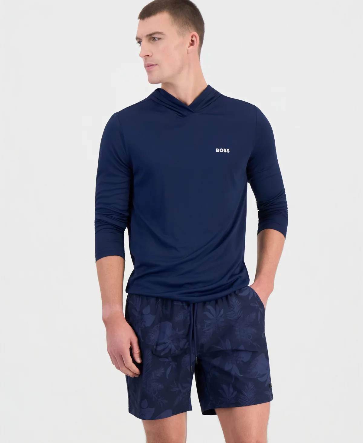 Boss by Hugo Boss 6 Alain All Over Print Swim Trunks by Hugo Boss