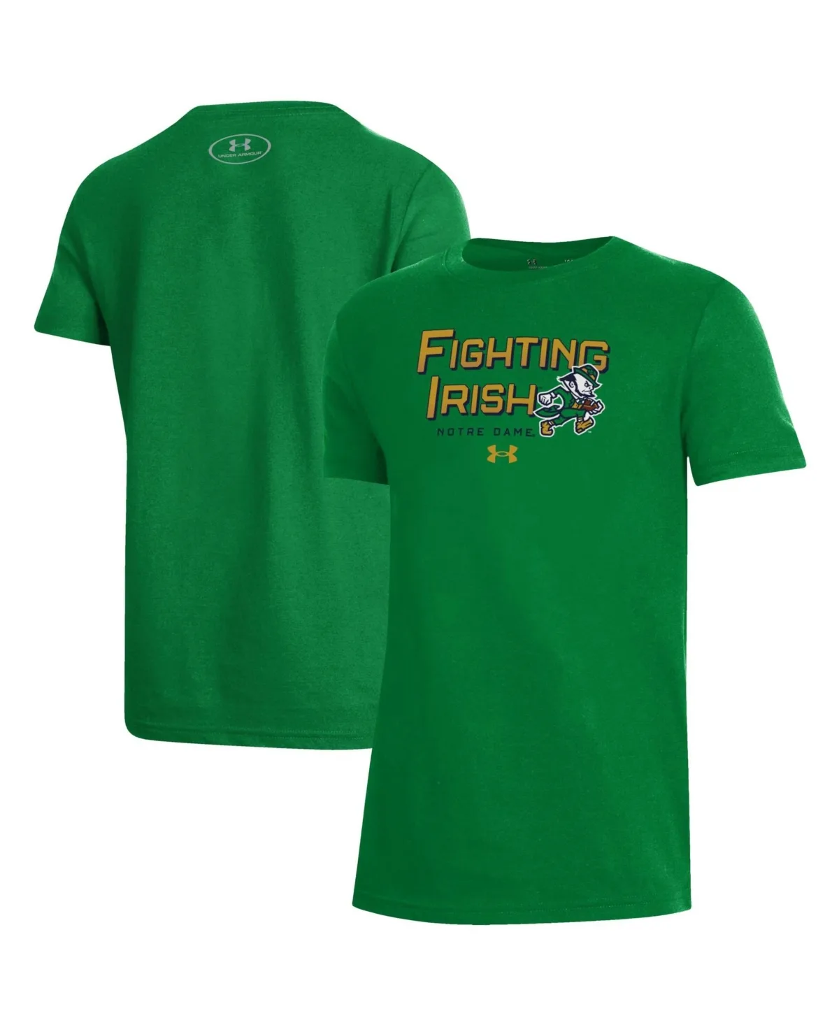 Notre Dame Fighting Irish Irish Wear Green Short-Sleeve T-Shirt by Under Armour