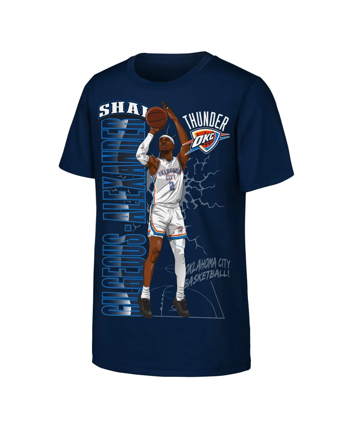 Oklahoma City Thunder Shai Gilgeous-Alexander Height T-Shirt by Outerstuff
