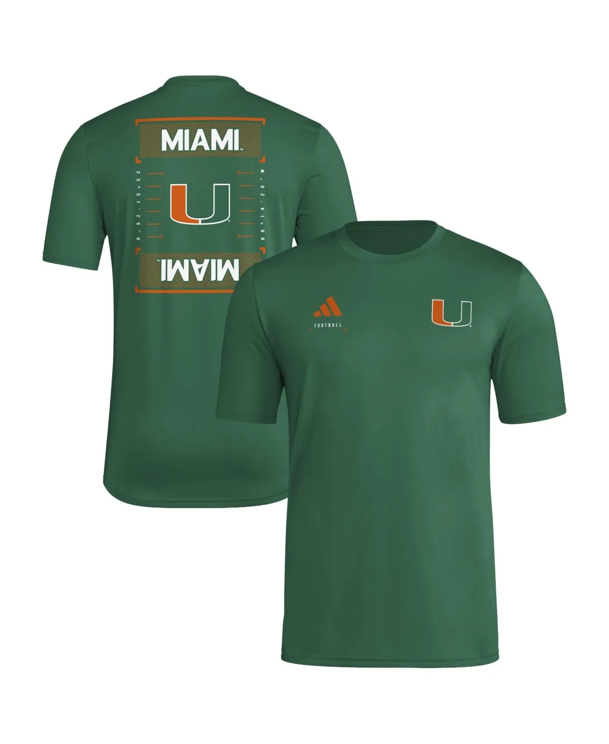 Miami Hurricanes Locker Football Icon T-Shirt by adidas