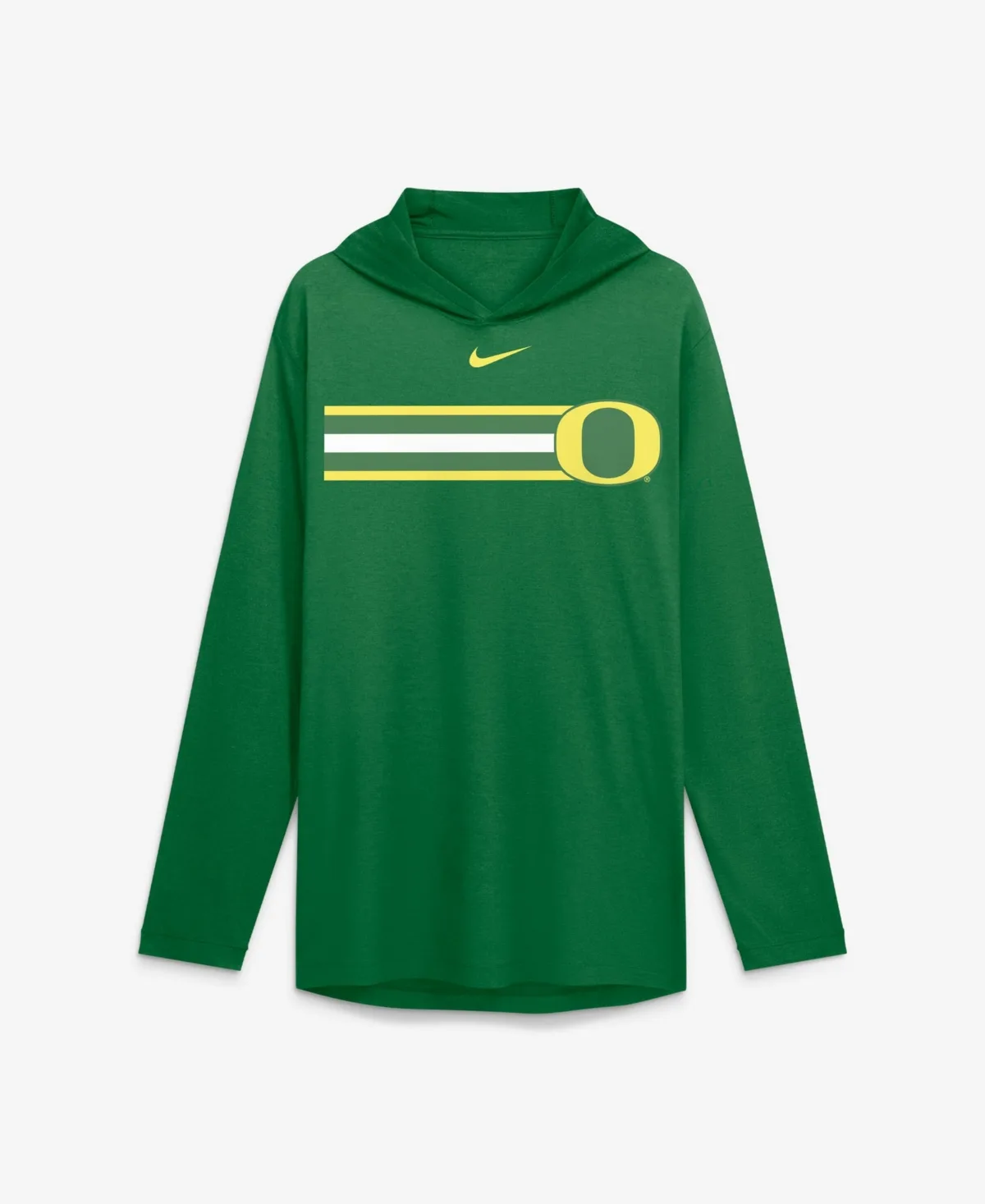 Oregon Ducks Primetime Pattern Tri-Blend Dri-Fit Long Sleeve Hooded T-Shirt by Nike