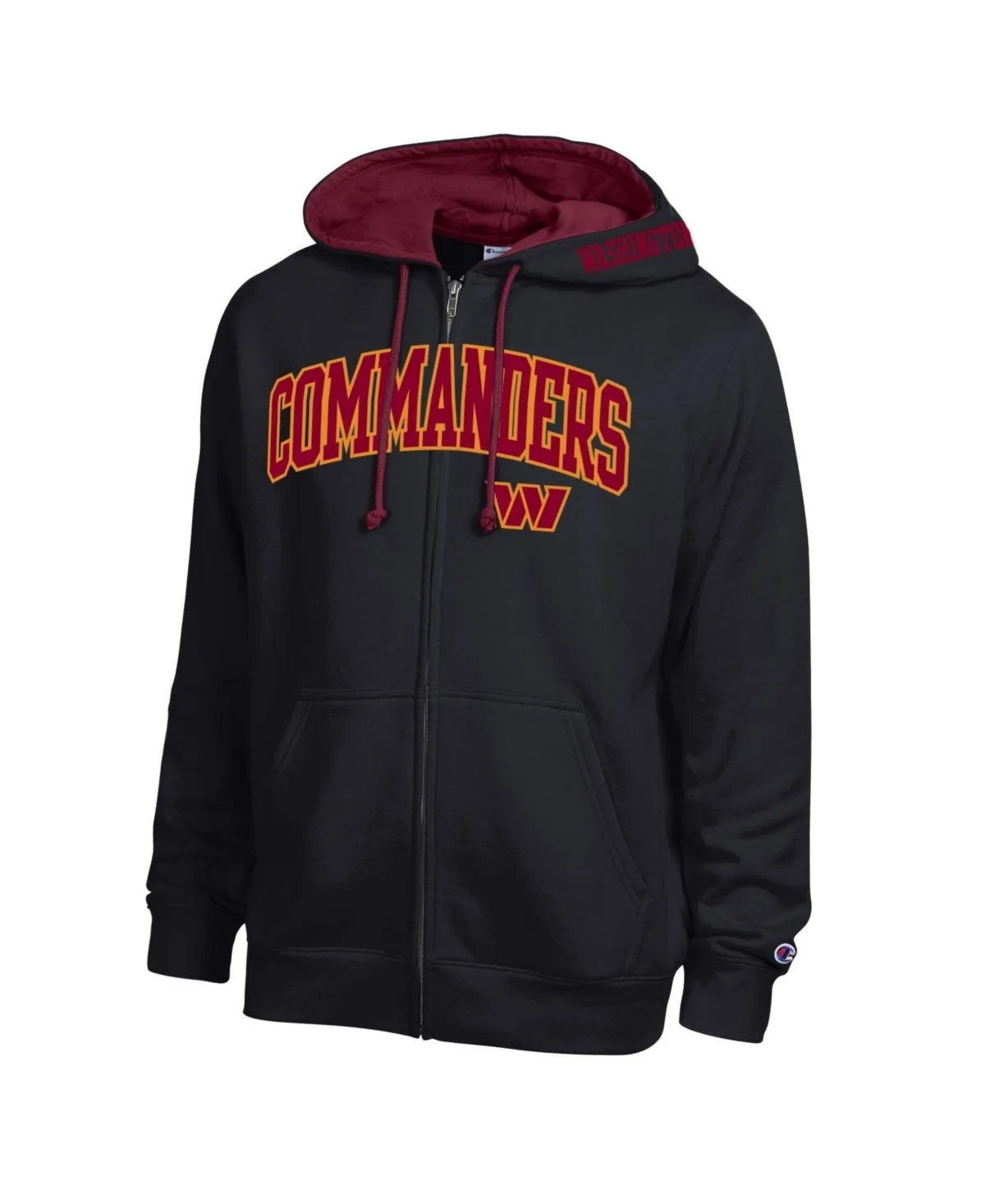 Washington Commanders Full-Zip Screen-Printed Hoodie by Champion