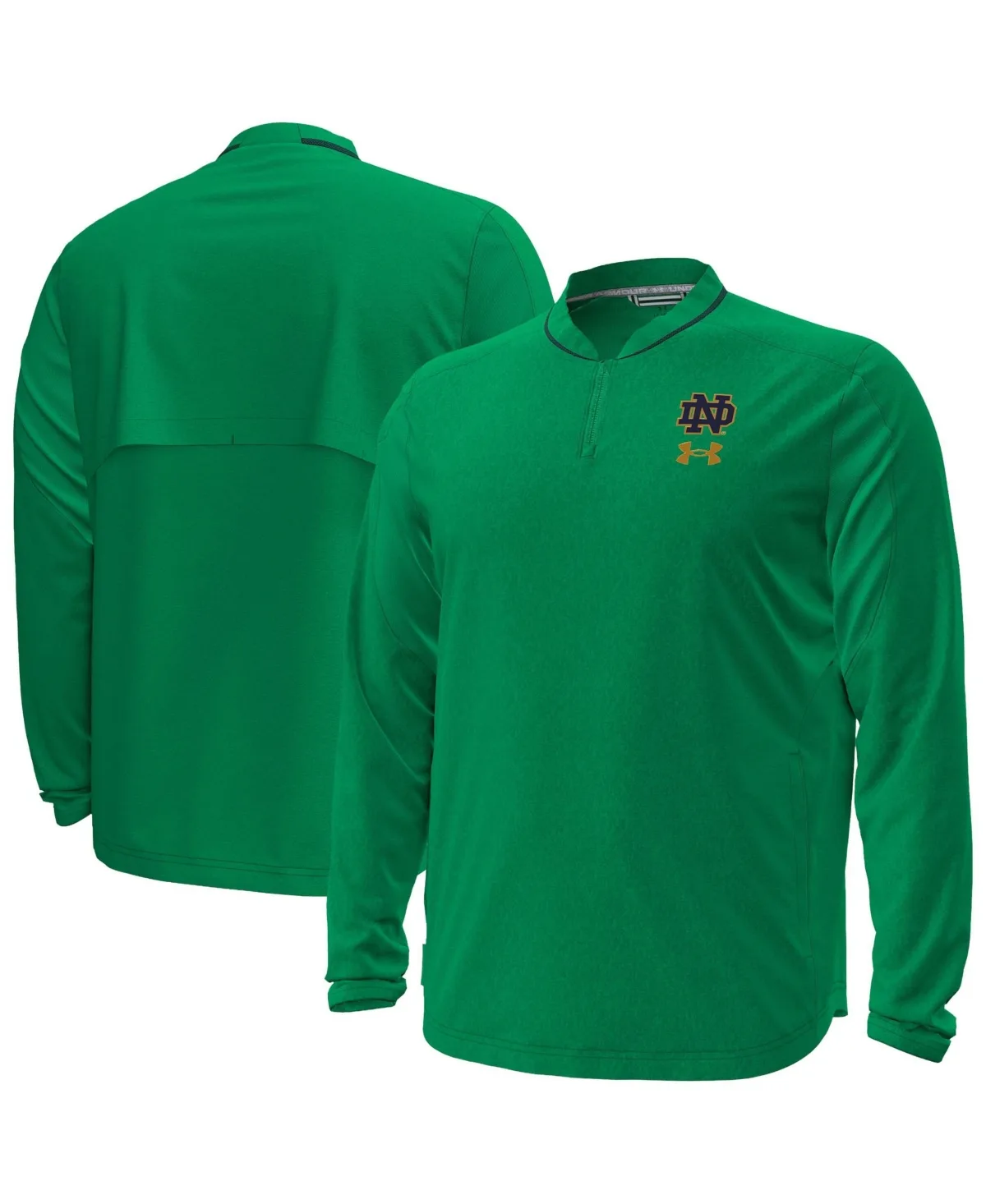 Notre Dame Fighting Irish 2026 Sideline Motivate Woven Quarter-Zip Long-Sleeves Pullover by Under Armour