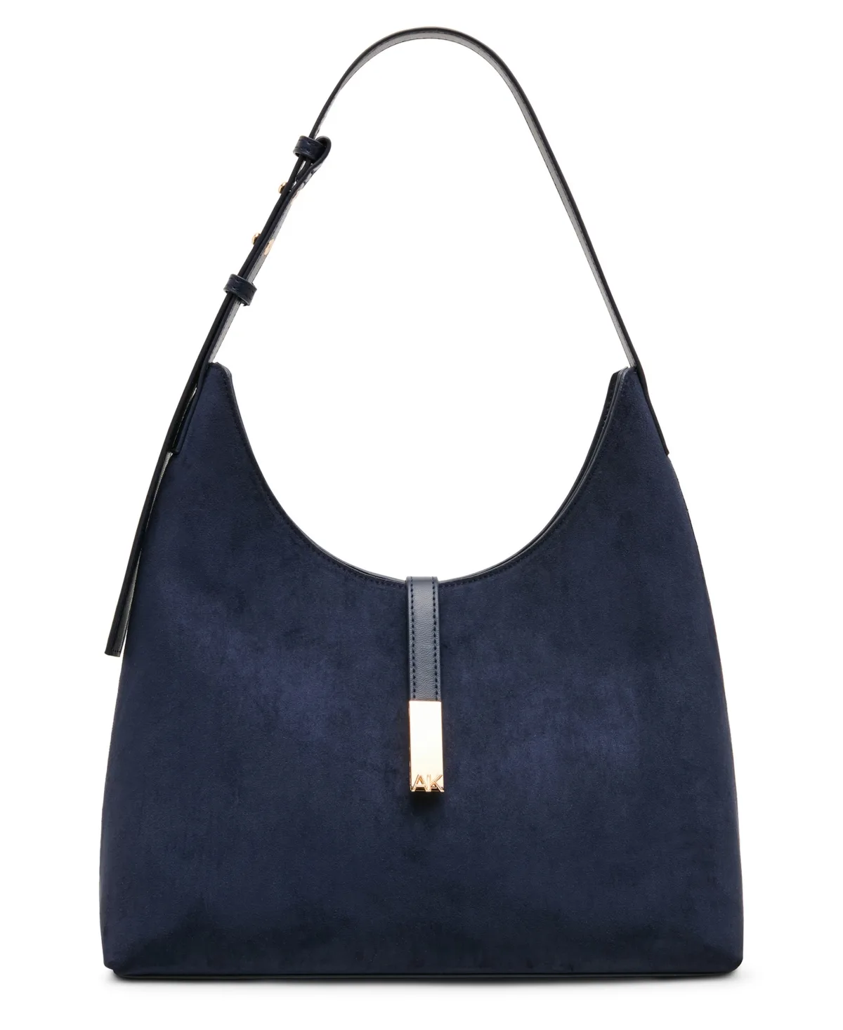 Medium Relaxed Crescent Adjustable Hobo Handbag by Anne Klein