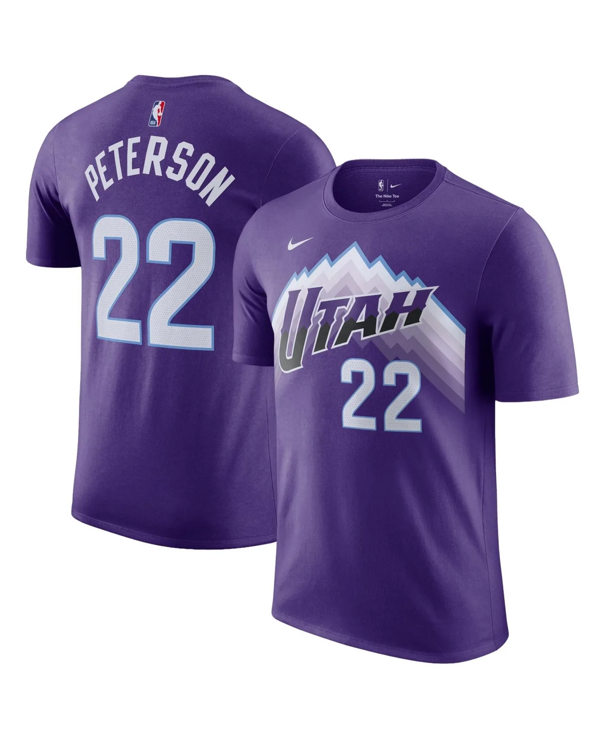 Utah Jazz Darryn Peterson Name & Number Icon Edition T-Shirt by Nike