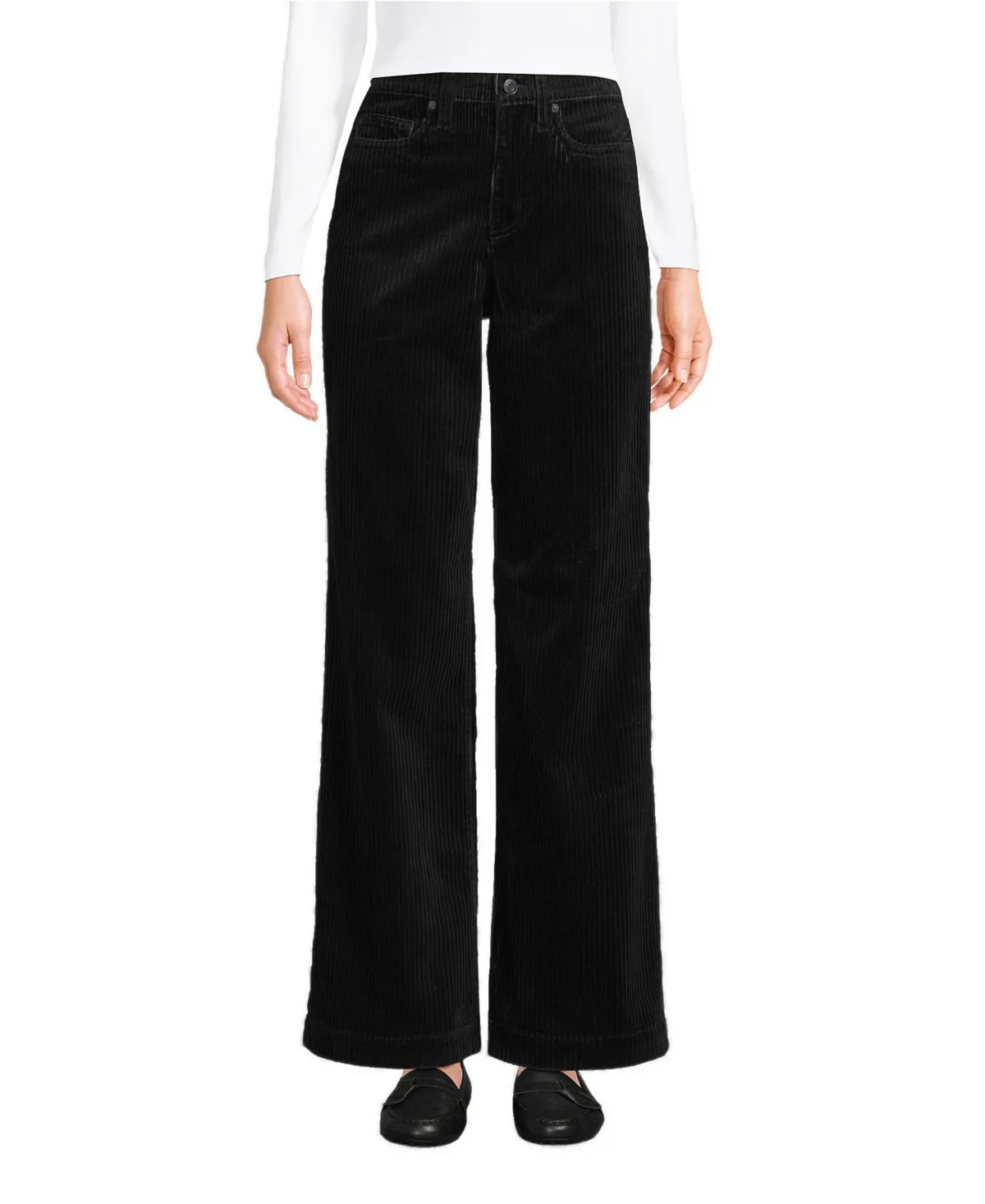 High Rise Wide Leg Corduroy Pants by Lands' End
