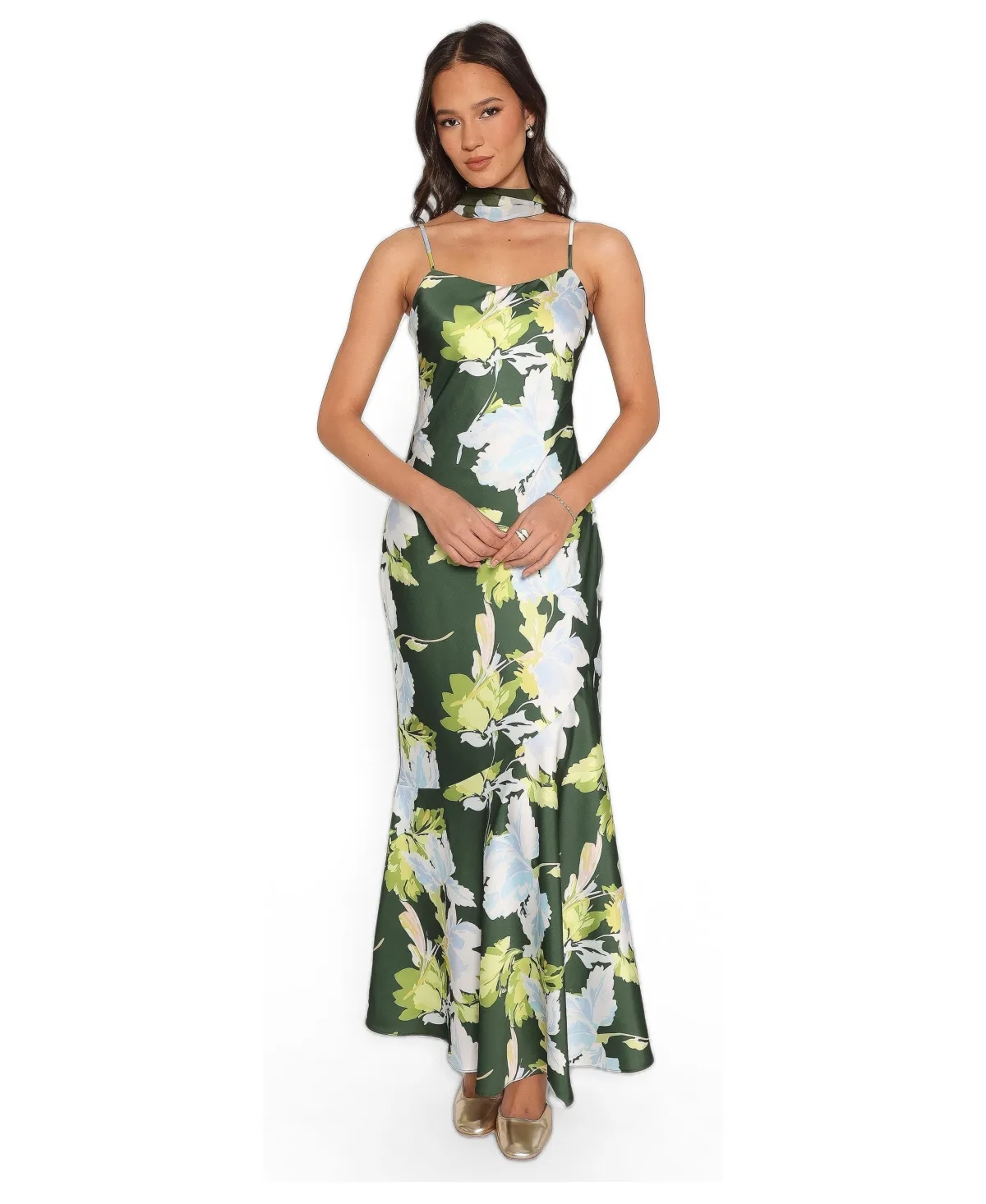 Kinara Maxi Floral Square-Neck Dress by Petal and Pup