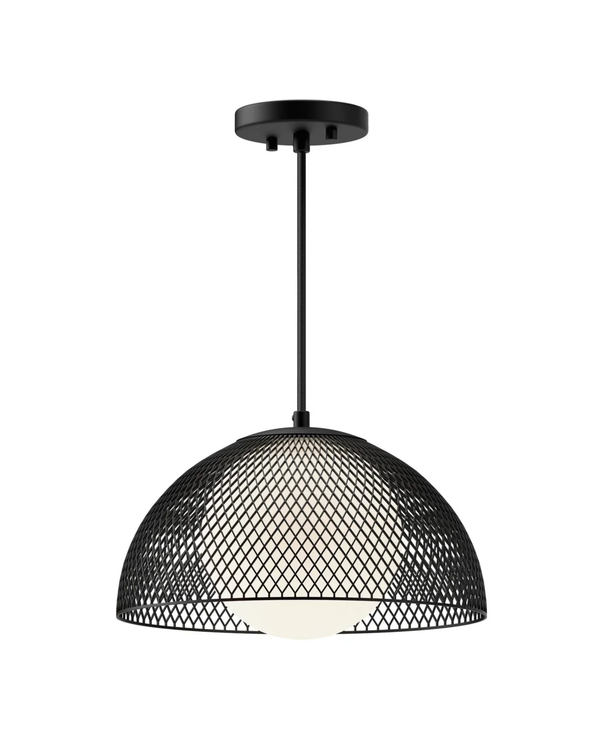 Haven 12-In Matte Glass 1 Light Socket Pendant by Alora Mood