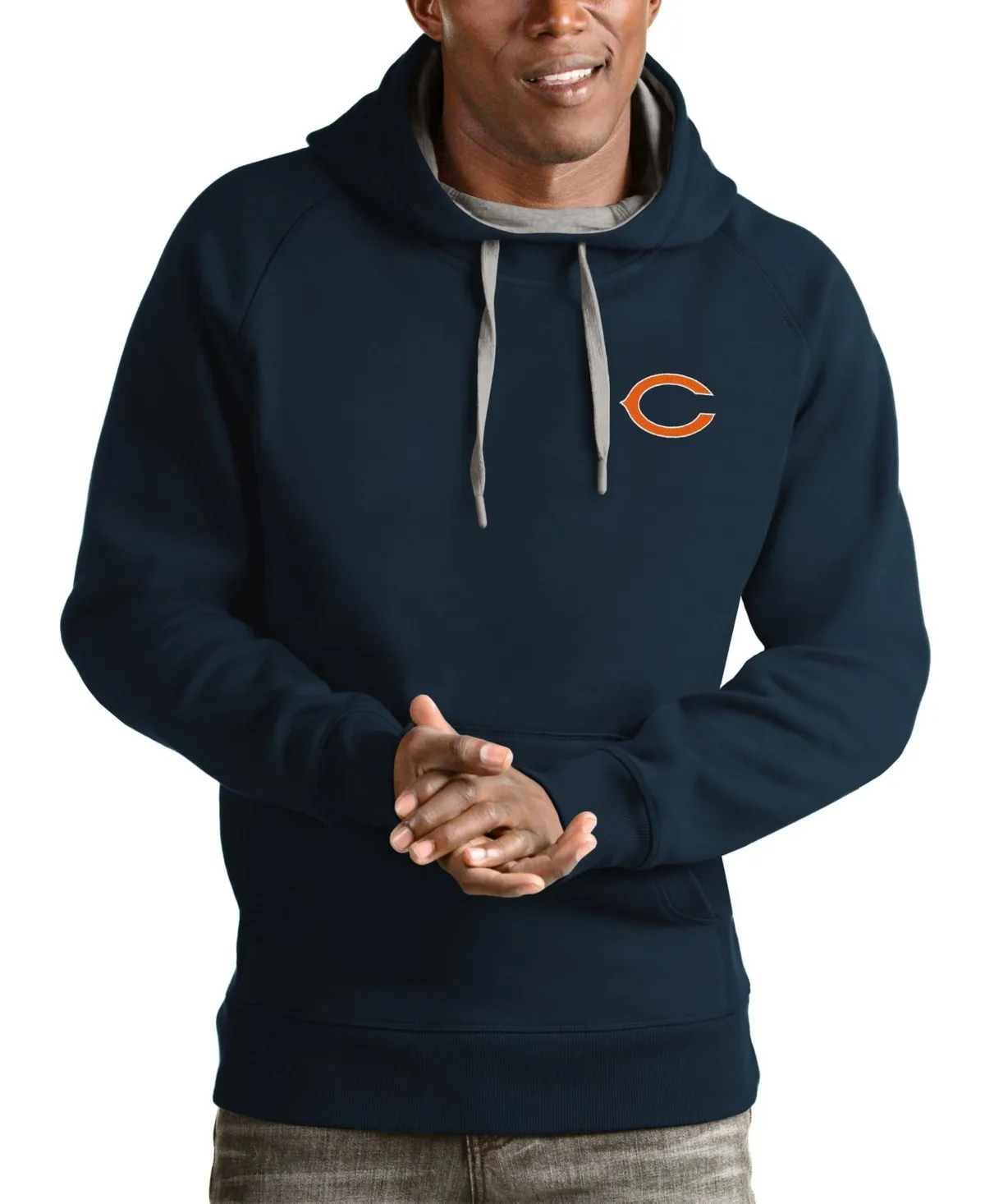 Chicago Bears Victory Twill Applique Graphics Pullover Hoodie
