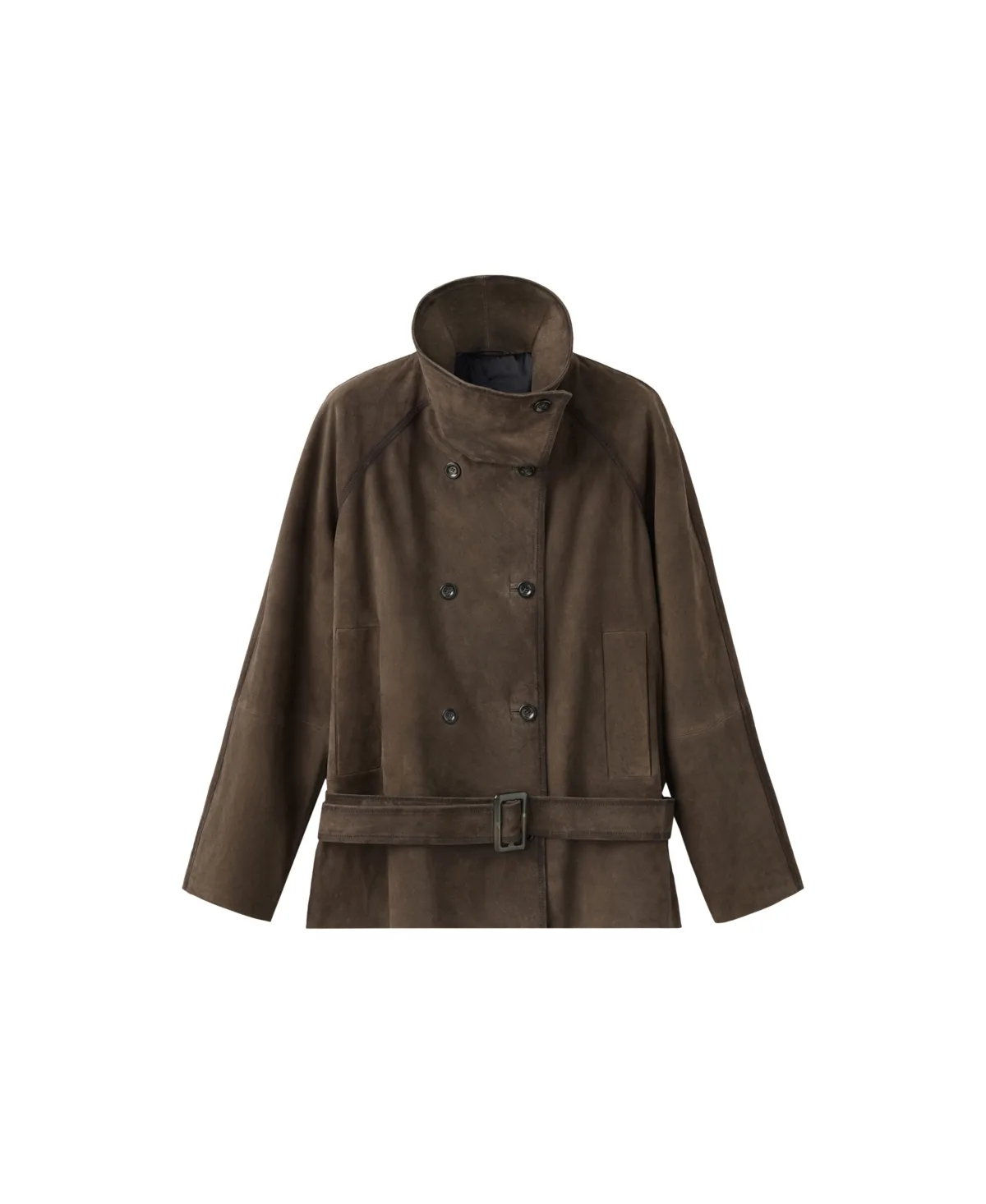 Selection Oversized Belted Suede Jacket