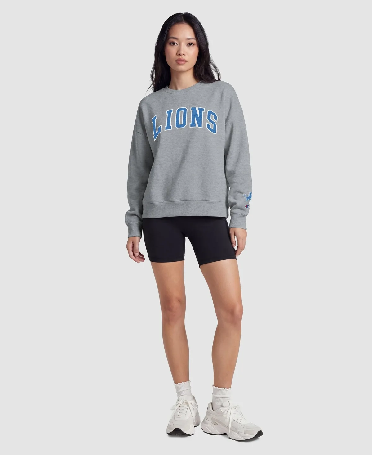 Detroit Lions Contrast Lined Sweatshirt by Champion