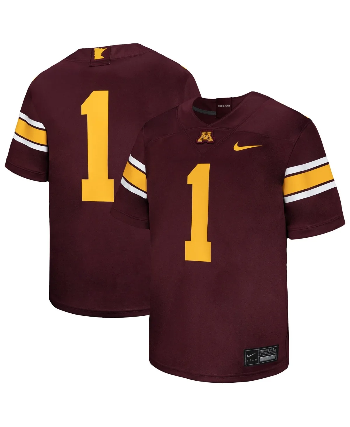 Minnesota Golden Gophers Replica Short-Sleeve Football Jersey by Nike
