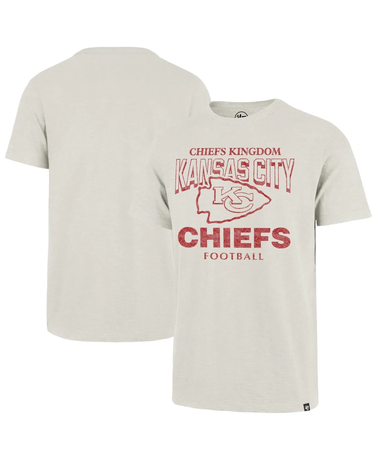 Kansas City Chiefs Scrum Crewneck Slub T-Shirt by 47 Brand
