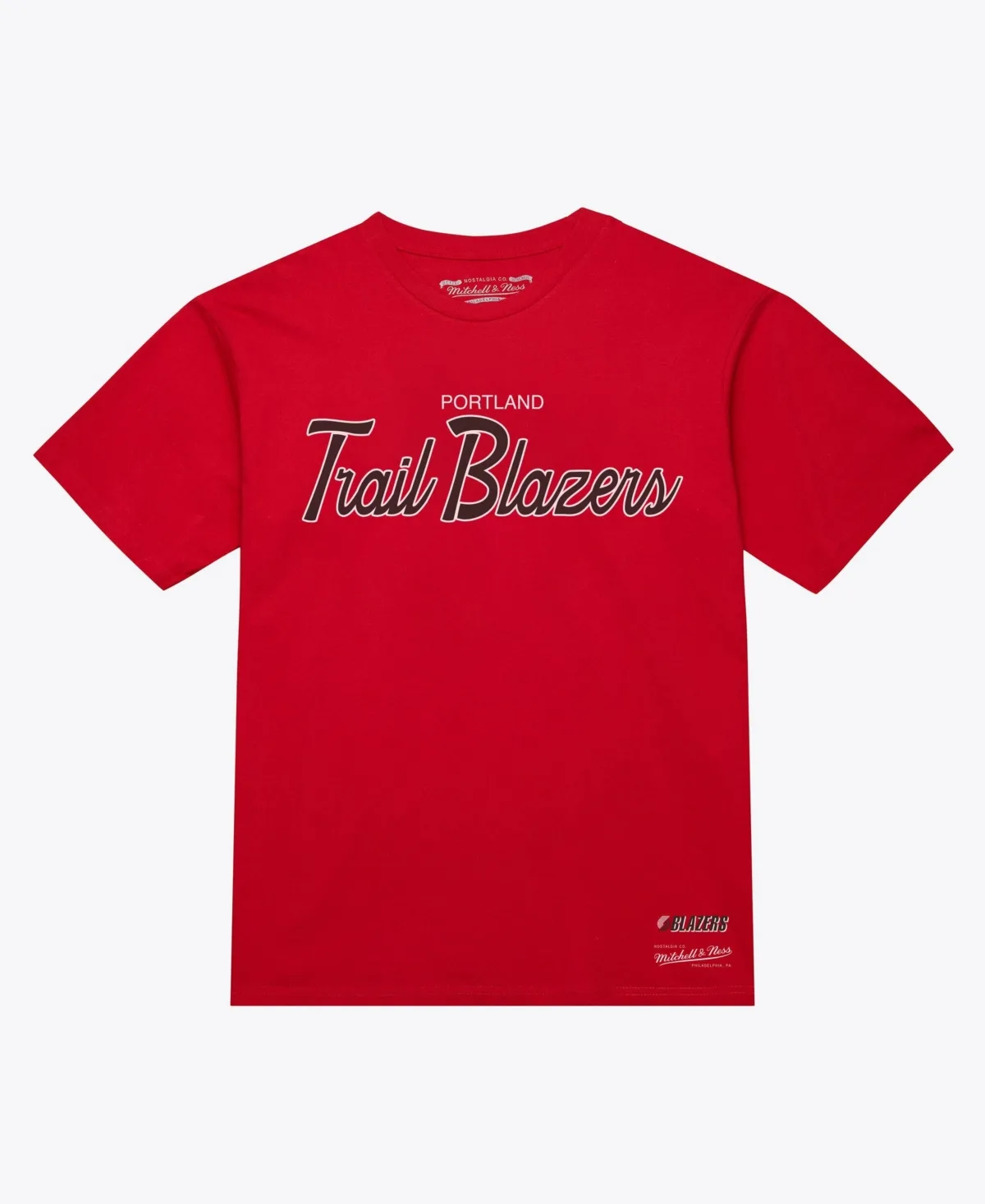 Portland Trail Blazers Vintage Wordmark T-Shirt by Mitchell & Ness