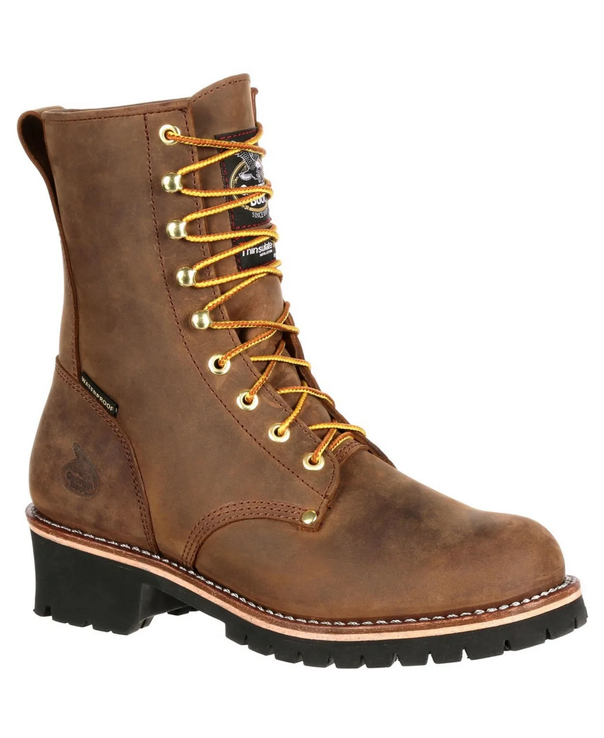 Steel Toe Waterproof 400G Insulated Logger Work Boot by Georgia Boot