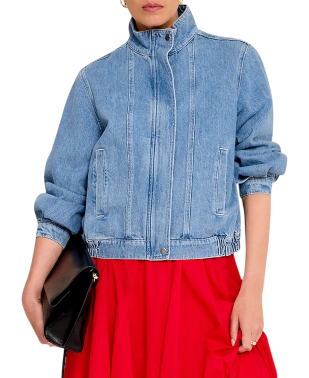 Denim Bomber Jacket by Mint Velvet
