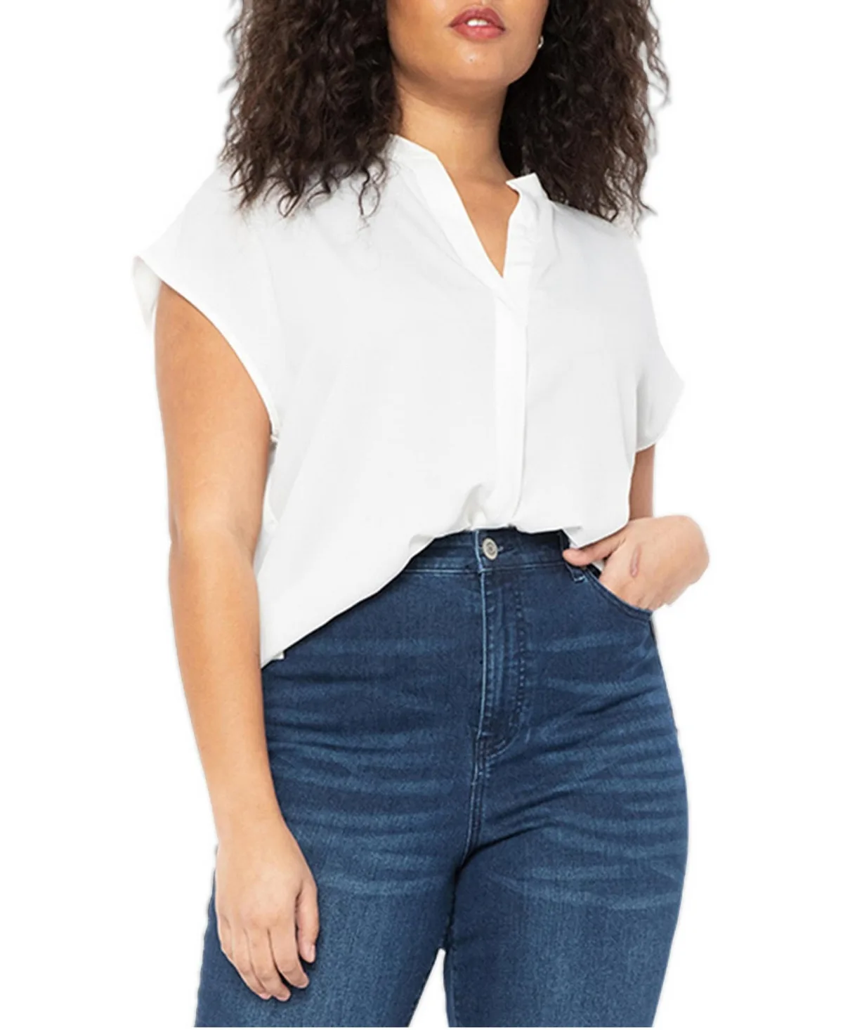 Notch Collar Blouse by Eloquii
