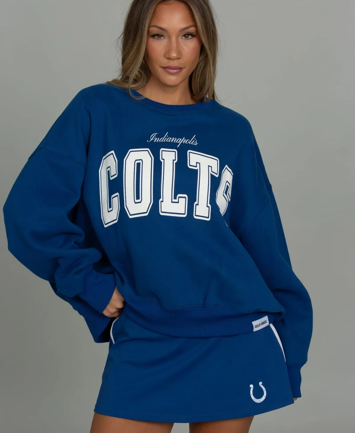 Indianapolis Colts x Wide Arm Sweatshirt by Gold Hinge