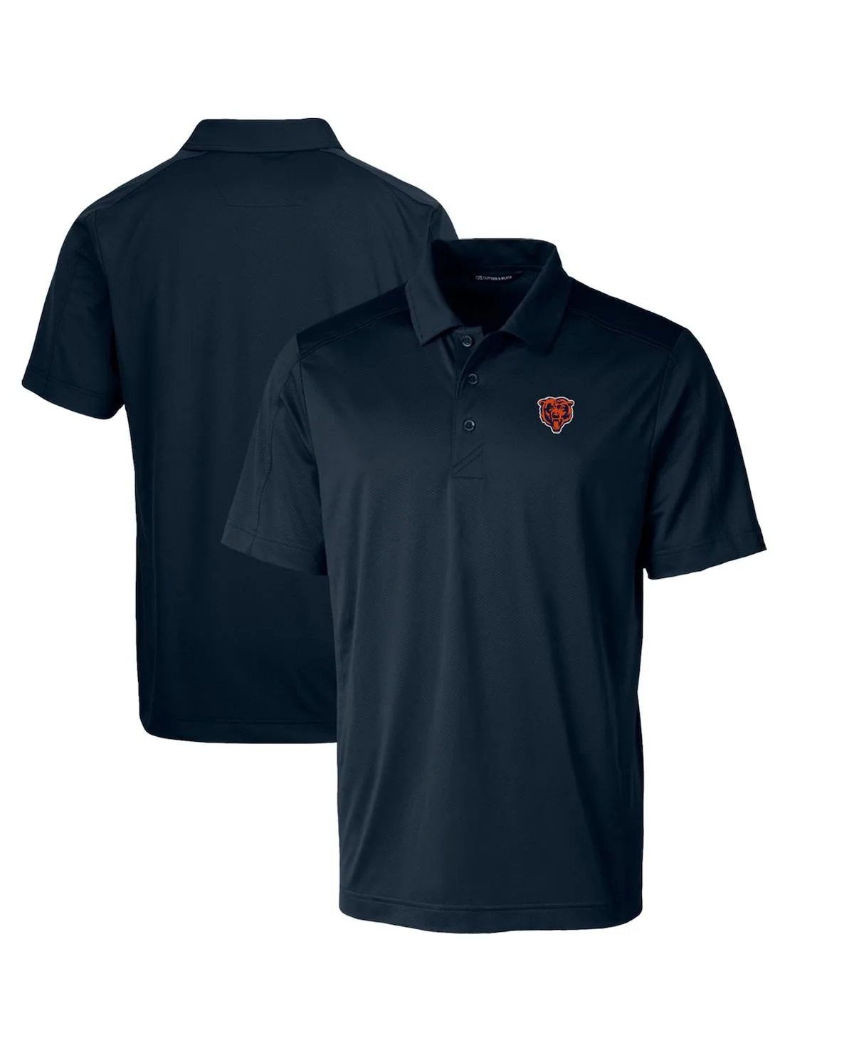 Chicago Bears Throwback Logo Big Tall Prospect Textured Stretch Polo Shirt by Cutter & Buck