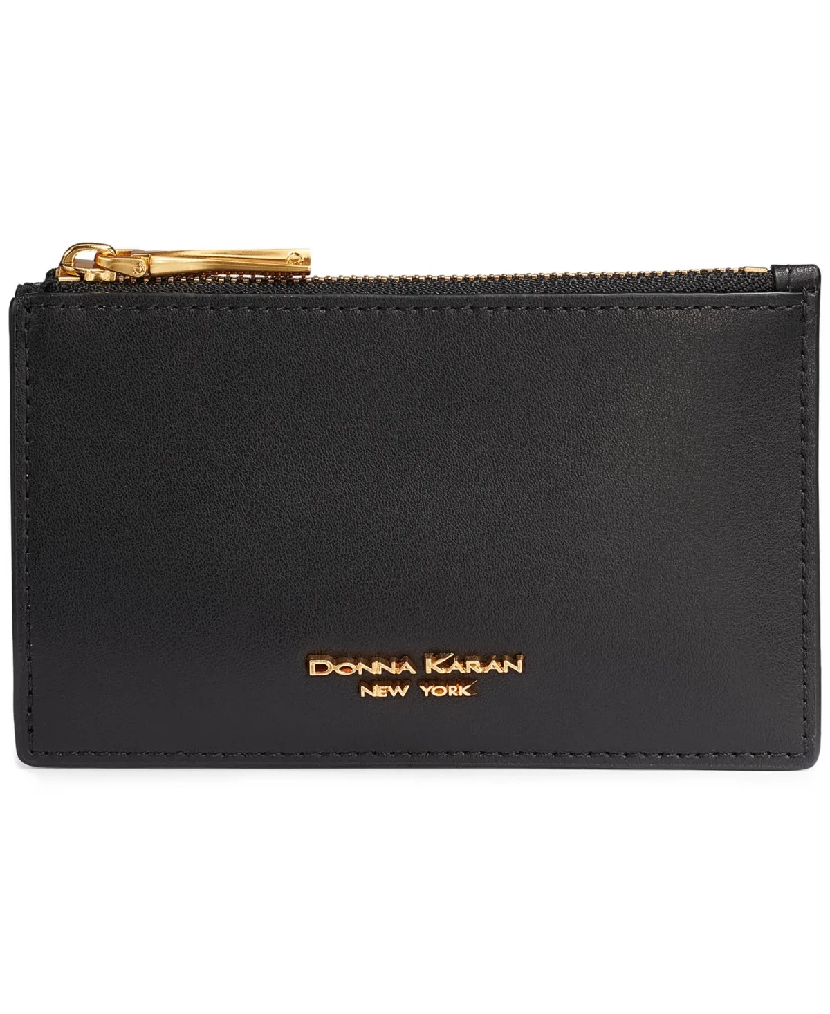 Leather Zip Card Case by Donna Karan New York