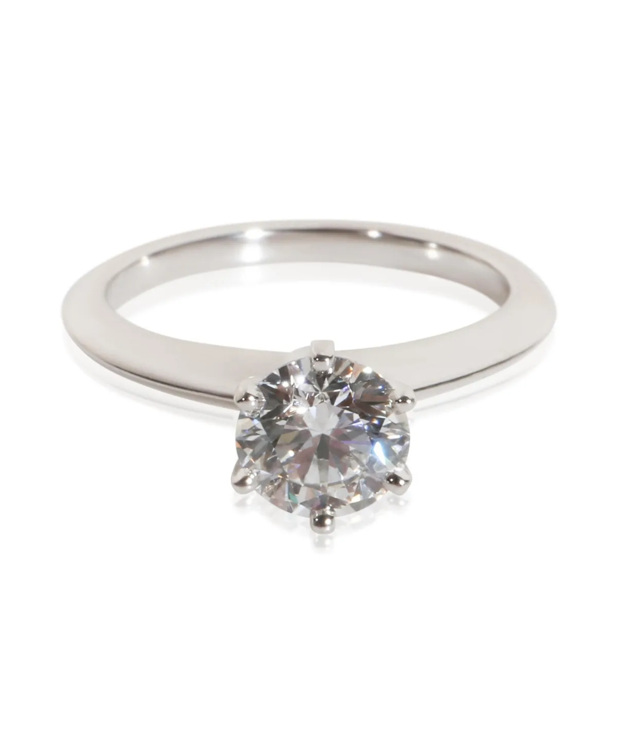 Pre-Owned Tiffany & Co 1.15 ct Round Brilliant Diamond Engagement Ring - Platinum
