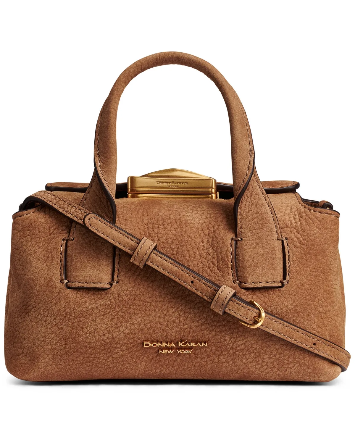 Amagansett Triple Compartment Small Satchel Handbag by Donna Karan New York