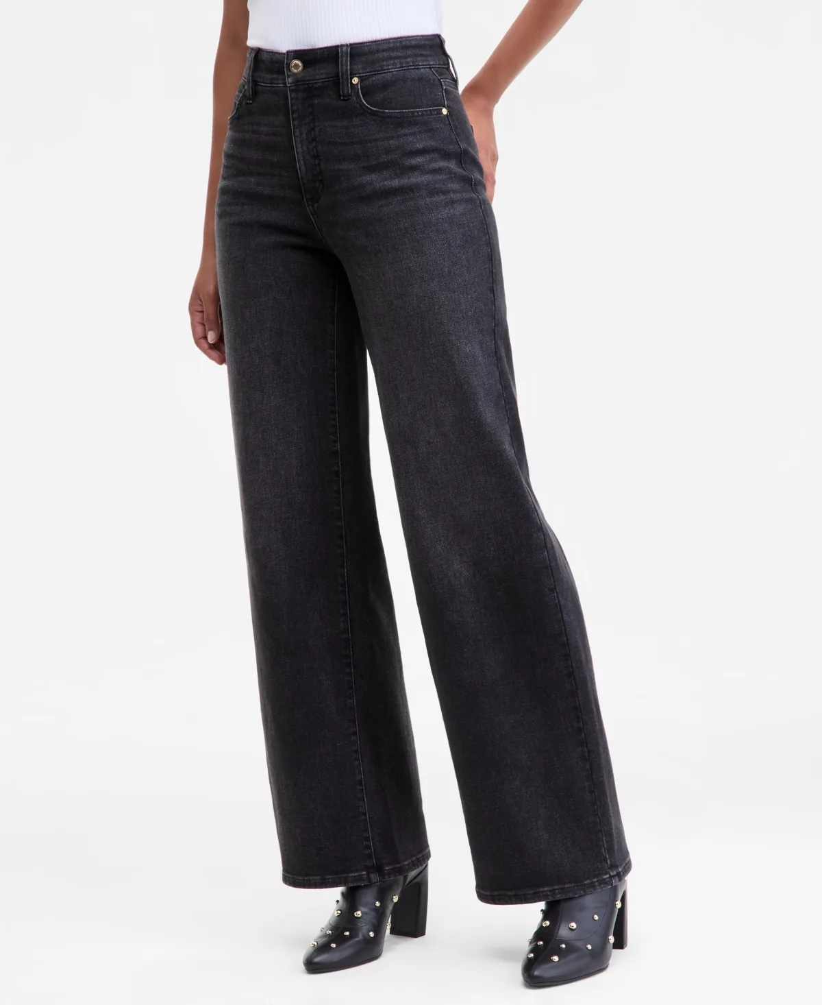 High-Rise Wide-Leg Jeans by INC International Concepts