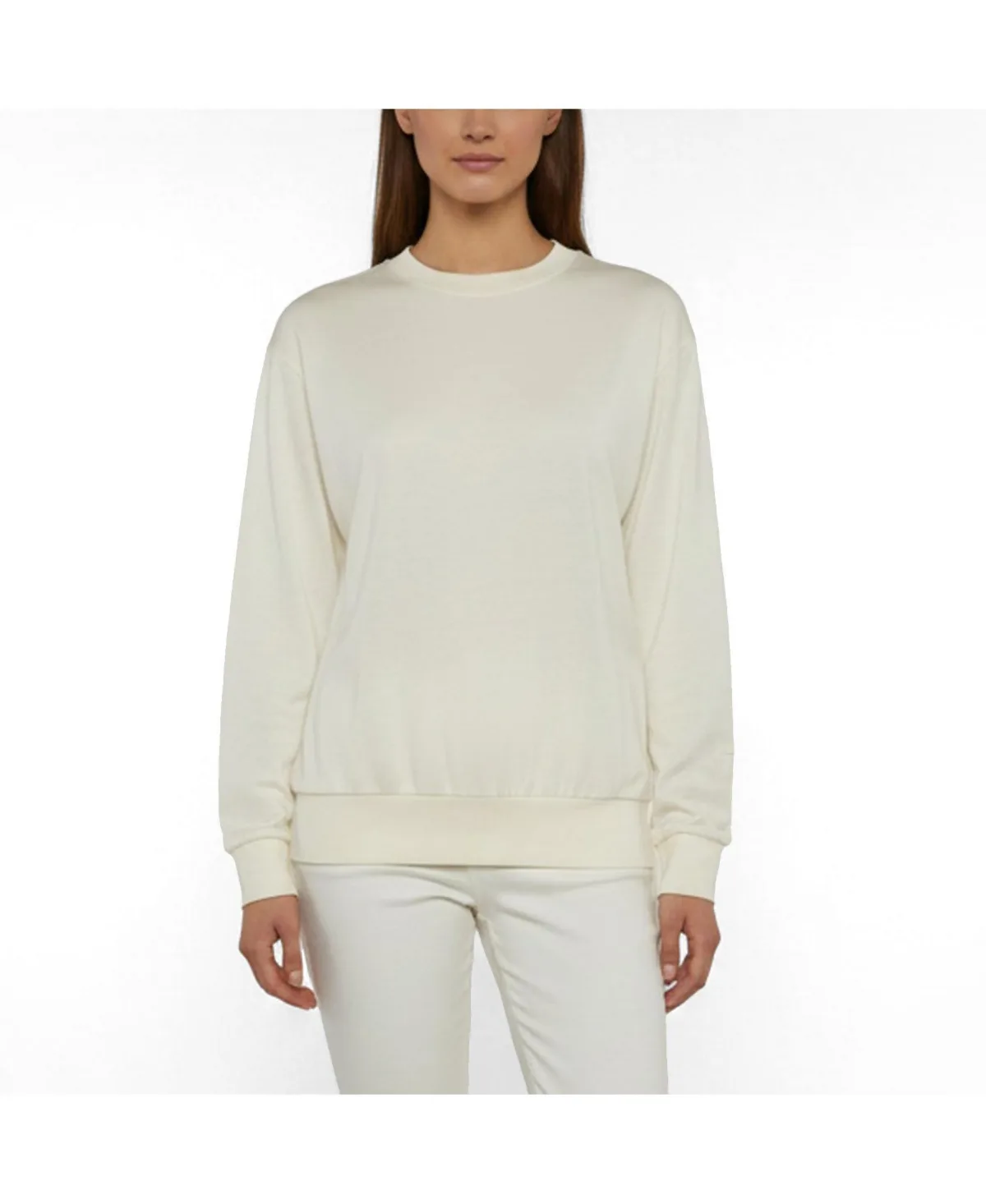 Pre-Owned Cream Jersey Top by Burberry
