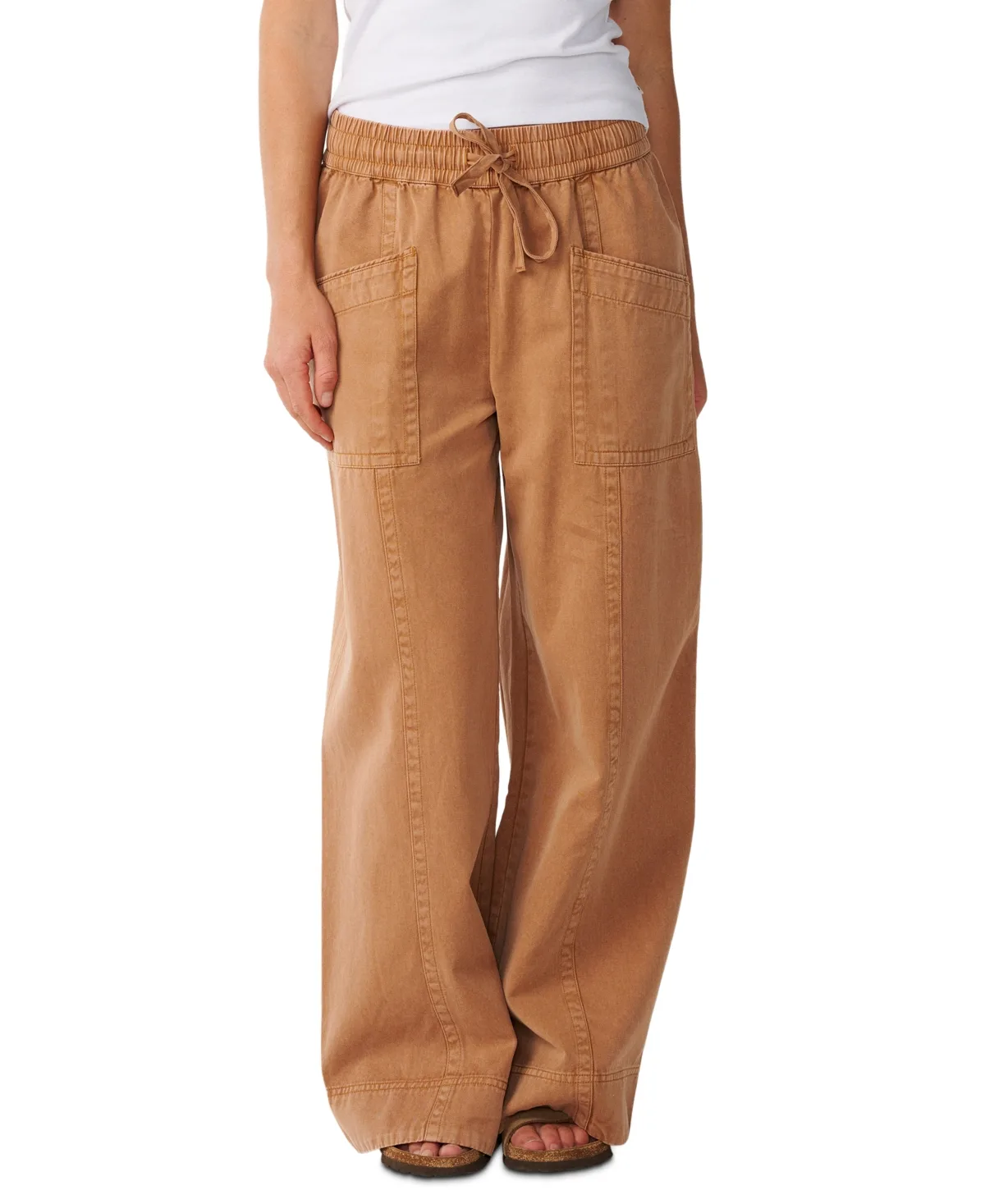 Bossa Nova Twill Acid Wash Wide-Leg Pants by Rip Curl