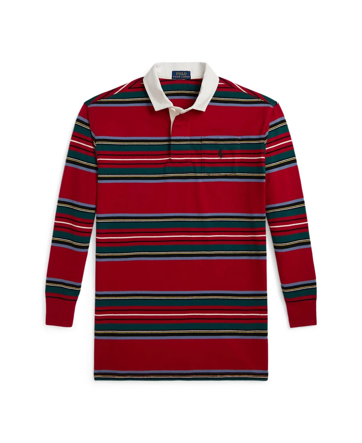 Long-Sleeve Striped Cotton Rugby Shirt by Polo Ralph Lauren